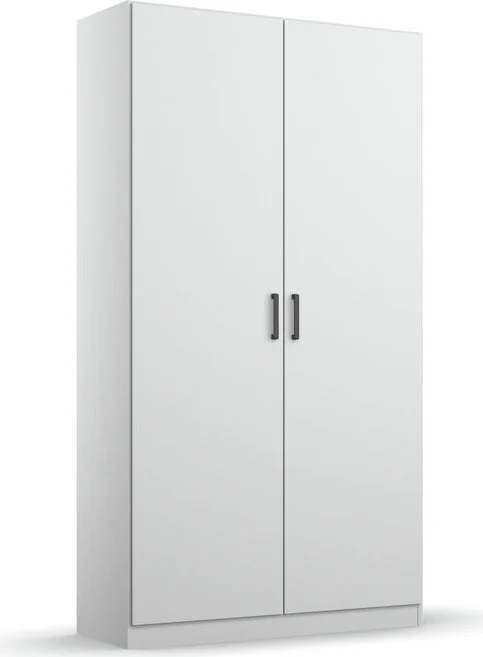 rauch Allrounder Garderobe, Mehrzweckschrank 2-türig, Farbe Weiß Breite 91 cm